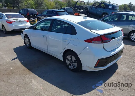 2019 Hyundai Ioniq Hybrid Blue z USA, uszkodzony, nr VIN KMHC65LC2KU139391